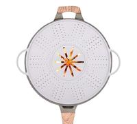 Protecteur contre les éclaboussures en silicone - Couvercle en silicone pour graisse de 30 à 30 cm, couvercle résistant à la chaleur pour cuisine, poêle, four, passoire alimentaire, passoire