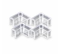 Protecteur d’Angle Aquarium PVC, 4 pcs, pour paroi 5mm