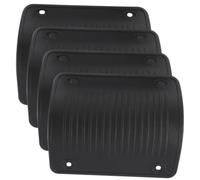Protecteur D’Angle pour Valise en Plastique Noir, Lot 4 Pièces | Protection Coin de Valise, Installation Simple, pour Bagage Enregistré et Rangement, Finition Lisse