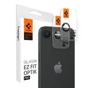 Protecteur d' cran de l'objectif de la cam ra Spigen [Glastr Optik Pro] con u pour l'iPhone 16E - noir [2 pack]