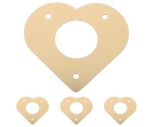 Protecteur D’entrée pour Nichoir en Métal, Forme Cœur, 32 MM | Fixation par Vis Simple, Passage Dégagé, pour Nichoirs en Bois, Usage Extérieur, Protection Contre les Prédateurs