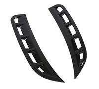 Protecteur D'aileron Latéral, Couvercle de Garniture D'évent Latéral de Pare-Chocs Avant, Paire de Pare-Chocs Avant Côté évent Aileron Vent Couteau Brillant Noir Remplacement