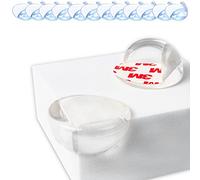 Protecteur d'angle de Table, Lot de 12, Transparent, Forme Ronde, Protecteurs des Bords, Protection d'angle Parfait pour Les Coins de Meubles, Doté d’Un adhésif spécial, Antichoc tête, Corner Guard