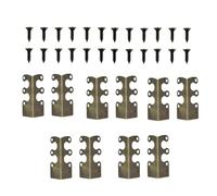 Protecteur d'angle en Métal, Attrait Rétro Élégant, 2,55x4,8 Cm, Protecteur en Laiton, Bouclier d'angle De Meuble, Installation sans Effort, pour Les Locataires, Propriétaires, Apparte