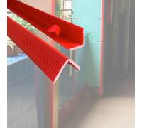 Protecteur d'angle Mural Bande De Protection De Bord De 300 Cm De Long, Moulure De Finition Flexible pour Protéger Les Angles des Murs, Protection Intérieure(Red,W 25 MM)