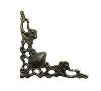 Protecteur d'angle pour livre, Lot de 120 protections d'angle for livres, scrapbooking, décoration, couverture, menu, album(Ancient Bronze)