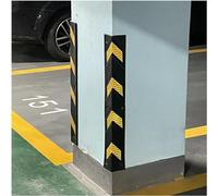 Protecteur d'angle pour portière de voiture, Protection d'angle murale réfléchissante avec bandes, colonne en caoutchouc, épaisseur 1 cm(10pcs-80cm)