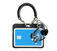 Protecteur de badge d'identification horizontal - Bracelet à ressort de 4,92 pouces, poche à fenêtre transparente, couverture d'identifiants de sécurité multi-fentes | Ados Collectionneurs Ama