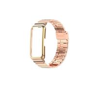 Protecteur de boîtier de bracelet en métal adapté for Huawei Band 8 7 6 Pro bracelets de montre adaptés for Honor Band 7 6 Bracelets housse de Protection pare-chocs ( Color : Rose gold , Size : For Hu