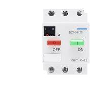 Protecteur de boîtier moulé DZ108-20 Disjoncteur 4A Protecteur de moteur 20A Interrupteur d'air 16A Moteur 5A(DZ108-20 2.5~4A)