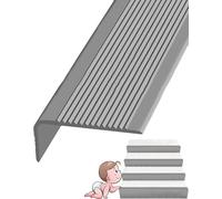 Protecteur De Bord D’escalier Bord De Nez De Marche Ti Slip Traction Marches Protecteur De Bord D’escalier pour Escaliers Intérieurs Extérieurs Les Coussinets, Grey, 70in/1.77m
