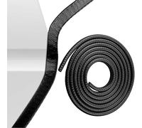 Protecteur de Bord de Porte de Voiture Noir sans Colle Universel en Caoutchouc en Forme de U Protecteur de Bord de Porte de Voiture pour berline, Camion, SUV, ATV, Bateau (Noir, 14.8FT)