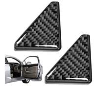 Protecteur de bord de voiture - Pare-soleil d'angle de voiture en fibre de carbone, autocollant de protection de porte anti-collision et anti-rayures, ajustement universel en PVC pour porte