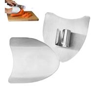 Protecteur de bout des doigts - Ensemble multifonctionnel réglable ergonomique en acier inoxydable, 6,5 x 6,2 x 1,5 cm | pour les doigts pour les coupures, la cuisine à domicile, la cuisine, trancher