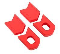 Protecteur de bras de manivelle de vélo de route, 4 pièces, couvercle de protection de capuchon de pédalier, bottes de manivelle en Silicone (Rouge)