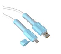 Protecteur de câble de, Blue MO, Blue M | Câble de protection de câble de chargement en Silicone souple, économiseur de câble de données, manchon en Silicone