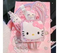 Protecteur de câble DIY Hello chat, organisateur de câble de données, marqueur pour éviter les erreurs de prise - haute qualité, compatible avec iPhone 17 16 15 14 13 12 11, adaptateur chargeur 20W En