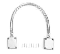 Protecteur de câble en fil à boucle pour porte en acier inoxydable 401, conduit ondulé blindé pour systèmes de contrôle d’accès, couverture métallique flexible avec extrémités