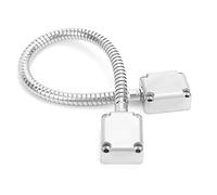 Protecteur de Câble Métallique - Boucle de Porte en Acier Inoxydable 401 - Cordon de Porte Blindé Tuyau Ondulé avec Matériaux de Qualité Supérieure pour Contrôle D'accès à Montage Exposé