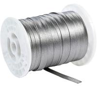 Protecteur de câble tressé extensible, gaine de ra Gaine tressée en fil de fer de 5 m, argent 2-18 mm, gaine métallique en acier inoxydable 304, gaine tressée en maille for le blindage du signal(4mm)