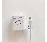 Protecteur De Câble Usb Pour Iphone,Ligne De Données,Évolution Rapide,18 W,20w,Enrouleur De Tête,Coque De Protection,Jolie Smiley Ins Capa - Type Model 11