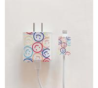 Protecteur De Câble Usb Pour Iphone,Ligne De Données,Évolution Rapide,18 W,20w,Enrouleur De Tête,Coque De Protection,Jolie Smiley Ins Capa - Type Model 1
