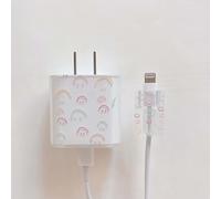 Protecteur De Câble Usb Pour Iphone,Ligne De Données,Évolution Rapide,18 W,20w,Enrouleur De Tête,Coque De Protection,Jolie Smiley Ins Capa - Type Model 13