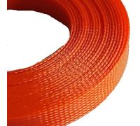 Protecteur de câbles pour rangement de câbles, Gaine tressée extensible for câble 2-35 mm, multicolore, 1 mètre(Orange,25mm)