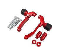 Protecteur de Cadre pour H-Onda CB650R CB650F CBR 650R 650F Moto Moteur Garde Cadre Corps Curseur Stator Cylindre Protection Contre Les Chutes Crash Pad(Rosso)