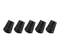 Protecteur de canne, Protecteurs d'embouts en caoutchouc for cannes de marche, bâtons de randonnée et béquilles noirs 5/10 pcs(Black-5pcs)