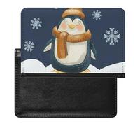 Protecteur De Carte De Vaccination Pingouins des Neiges Portefeuille Pochette Etui De Protection
