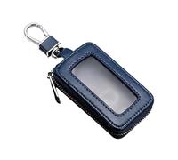 Protecteur de clé, porte-clés en cuir de vachette avec compagnon pratique, pochette Faraday avec fermeture éclair pour portefeuille, porte-clés de voiture pour télécommande de voiture