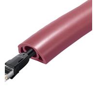 Protecteur de cordon de sol,couvercle de cordon de sol,Conduit de fil | flexible en PVC, plancher de protection de câble ignifuge | Cache-cordon auto-adhésif pour la gestion des câbles domestiques,