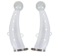 Protecteur de Corne de Vache 1 Paire Protection Corne Vache Respirante Anti-Combat avec Pince Protecteur chèvre en Silicone Remplacement réglable, Grand
