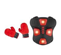 Protecteur de Corps de Boxe, Plastron de Boxe,Veste de Boxe Musicale éclairée par LED pour , protège-Poitrine de Taekwondo avec Gants | Équipement de Protection de Boxe pour , Coussinet de Protection