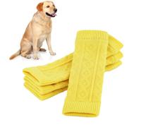 Protecteur De Coude Pour Chien, 4 Pièces Chaussettes Tricotées Pour Pattes De Chien, Support De Chauffe-jambes, Coton Peigné Respirant De Qualité Supérieure, Manchon De Protection Du Coude Pour Animau