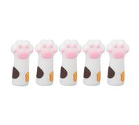 Protecteur de Couverture de Ciseaux à Cuticules, Couverture de Pince à Cuticules, Pince à épiler en Silicone pour Ciseaux à Cuticules pour Outils de Manucure pour Ongles et Ongles(Blanc)
