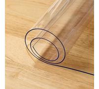 Protecteur de Couverture de Table Claire, Protecteur de Table en PVC, Nappe en Plastique Facile à Nettoyer, pour Le Bureau, l'ordinateur, Le Bureau d'écriture1mm, 75x245cm/30x96in