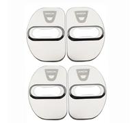 Protecteur de Couverture Serrure de Porte de Voiture pour Dacia Duster 2018-2023, Auto Loquet Cap Acier Inoxydable Couvercle Antirouille Décorative Réaménager Accessoires,E