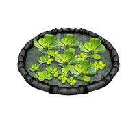 Protecteur de d'île flottante - Anneau de flottant rond avec maille fine de 17,7 pouces | Décoration de fontaine pour jardin, étang à poissons, décoration extérieure et intérieure.