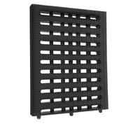 Protecteur de Drain Rectangulaire Noir en Plastique Polymère
