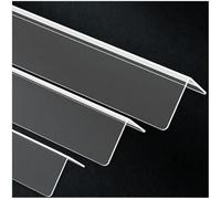 Protecteur de garniture nez marche, protections et protecteurs d'angle mural en plastique transparent, bandes protection auto-adhésives(1.4'' W x 39''L)