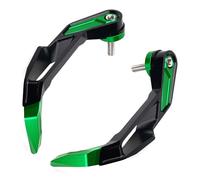 Protecteur de Guidon de Moto Accessoires pour Z900 2025 Z800 Z1000 SX Z750 Z500 ZX6R ZX10R Ninja 250 300 1000 500 Protège Mains Embout Guidon Moto Frein d'embrayage Levier Garde en Aluminium (Vert)