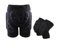 Protecteur de Hanches pour Ski Short de Protection for Sports Plein air XS-3XL avec genouillères, coudières, Protections for Le Ski, Patinage et Snowboard, des Hanches(Shorts and Kneepads,M)