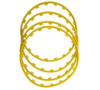 Protecteur De Jante De Voiture, 16-20 pouces Protection Des Jantes En Alliage Anti-Rayures Protecteurs De Jantes, 4 Pièces De Protecteurs De Bord De Roue De Voiture Décor De (Size:20 inch,Color:Jaune)