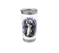 Protecteur de l'archange Saint Michel Ange de justice Indigo Gobelet isotherme en acier inoxydable double paroi