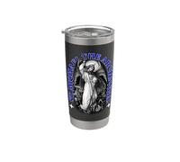 Protecteur de l'archange Saint Michel Ange de justice Indigo Gobelet isotherme en acier inoxydable double paroi