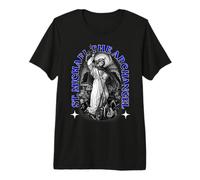 Protecteur de l'archange Saint Michel Ange de Justice Indigo T-Shirt Haut de Gamme