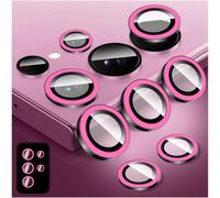 Protecteur De Lentille Caméra Lumineux Pour Samsung Galaxy S24 Ultra - Anneaux Alliage 9h Verre Trempé Multicolore