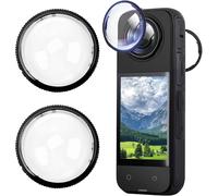 Protecteur de Lentille Ultra-Clair pour S'applique à Insta-360 X4-Accessoire de Protection Premium en Verre Trempé,Housse de Protection Anti-Rayures,Anti-Chocs pour Caméra 360°,Accessoires Insta